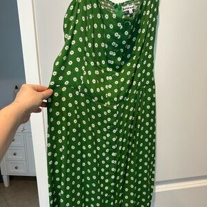 Reformation Green Floral Women's Dress
